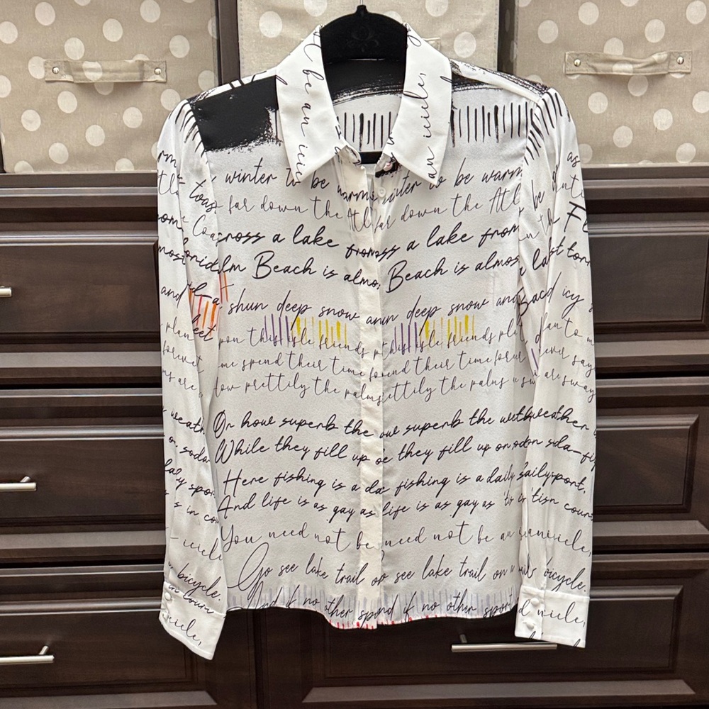 Alice and Olivia silk blouse NWOT